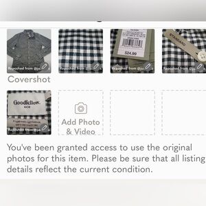 FRAUD Goodfellow & Co Black and White Checkered Casual Button Down Shirt FRAUD
